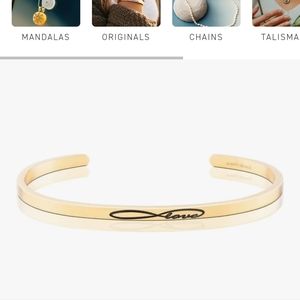 Mantraband infinite love bracelet in gold